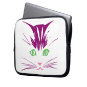Kitty Cat Sweet Face Laptopschutzhülle (Vorderseite Links)