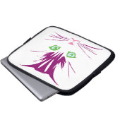 Kitty Cat Sweet Face Laptopschutzhülle (Vorne Knopf)
