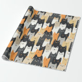 Kitty Cat-Tarnung Katzen Camo Geschenkpapier (Ungerollt)