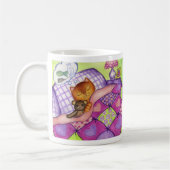 Kitty Cat Teddy Bär Quilt Tasse (Links)