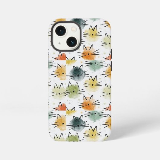 Kitty Cat Tough Apple iPhone 13 Mini-Fall Hülle (Rückseite)