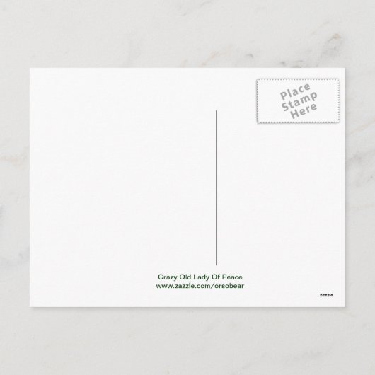 Kitty Cat Valentine Feiertagspostkarte (Rückseite)