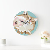 Kitty Cat Wall Clock Große Wanduhr (Zuhause)