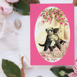 Kitty Cat Wedding Karte