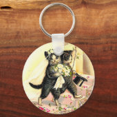 Kitty Cat Wedding Schlüsselanhänger (Vorderseite)