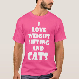 Kitty Cat Weight Lifting Geschenk Tshirt Workout F