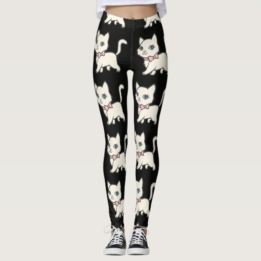 KITTY CAT YOGA PANTS LEGGINGS (Vorderseite)