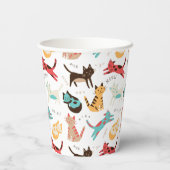 Kitty Cats auf der ganzen Welt Pappbecher (Rückseite)