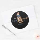 Kitty Cats Buchsticker Runder Aufkleber (Umschlag)