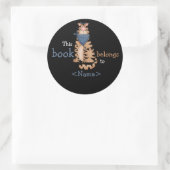 Kitty Cats Buchsticker Runder Aufkleber (Tasche)