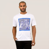 Kitty Cats in Blue von Louis Wain T-Shirt (Vorne ganz)