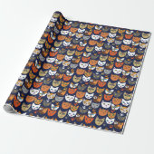 Kitty Cats jeden Caterday Geschenkpapier (Ungerollt)