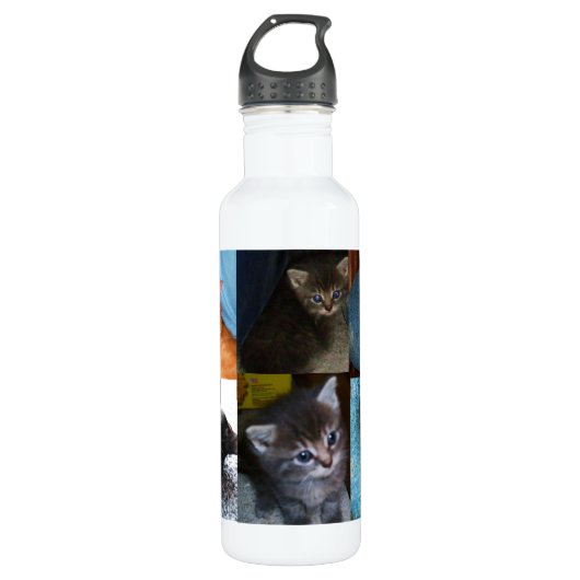 KITTY CATS juckende Edelstahlflasche (Vorderseite)
