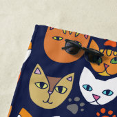 Kitty Cats Pattern Cat Person Strandtuch (Beispiel)