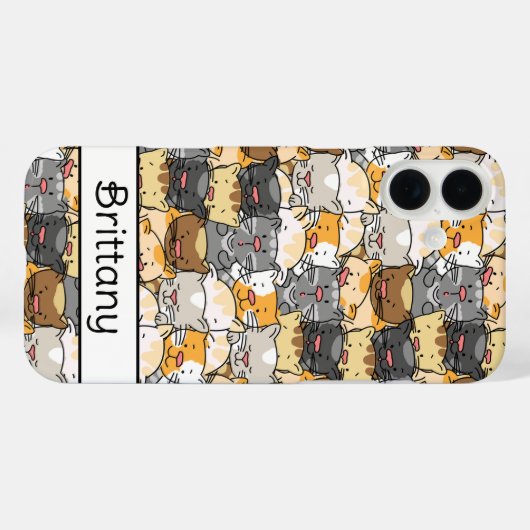 Kitty Cats Personalisiert Case-Mate iPhone Hülle (Rückseite (Horizontal))