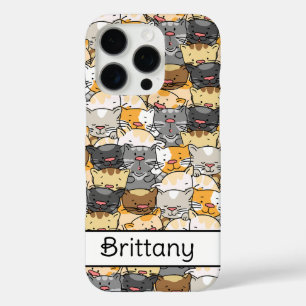 Kitty Cats Personalisiert iPhone 16 Pro Hülle