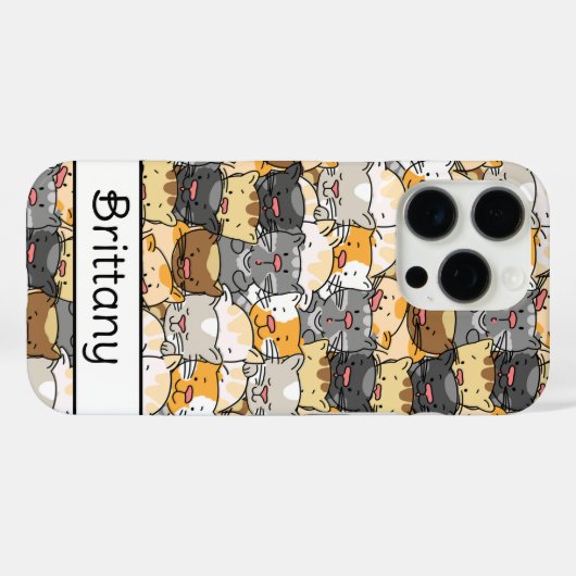 Kitty Cats Personalisiert Case-Mate iPhone Hülle (Rückseite (Horizontal))