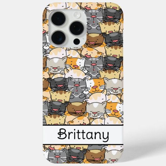Kitty Cats Personalisiert Case-Mate iPhone Hülle (Rückseite)