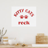 Kitty Cats Rock Poster (Küche)