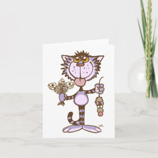 Kitty Cat's Show of Liebe notecard Karte