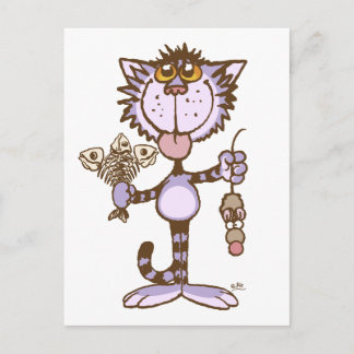 Kitty Cat's Show of Liebe Postcard Postkarte