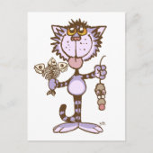 Kitty Cat's Show of Liebe Postcard Postkarte (Vorderseite)