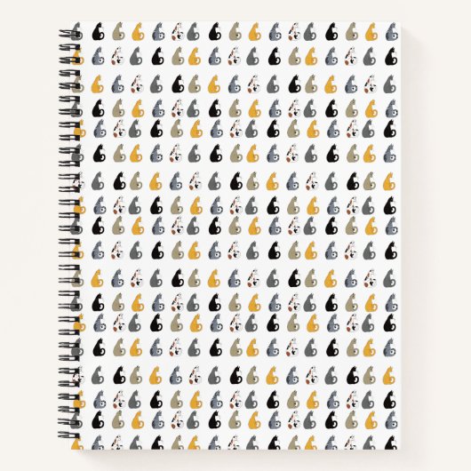 Kitty Cats Spiralnotizbuch Notizblock (Vorderseite)