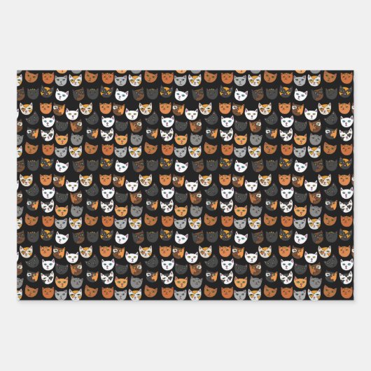 Kitty Cats überall Geschenkpapier Set (Vorderseite 3)