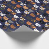 Kitty Cats überall Muster Geschenkpapier (Ecke)
