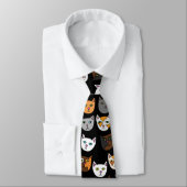 Kitty Cats überall Muster Krawatte (Gebunden)