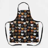 Kitty Cats überall Muster Schürze (Vorderseite)