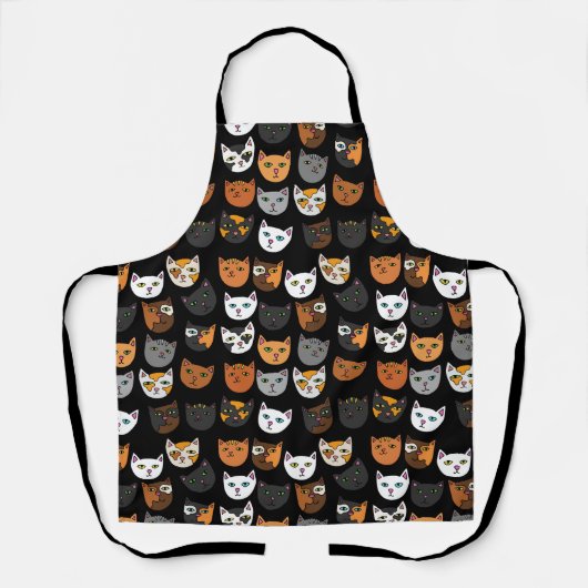 Kitty Cats überall Muster Schürze (Vorderseite)