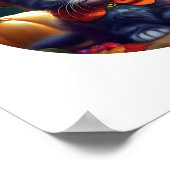 Kitty Celebrating Erntedank Poster (Ecke)