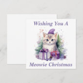 Kitty Christmas Card Dankeskarte (Vorne/Hinten)