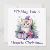 Kitty Christmas Card Dankeskarte (Vorderseite)