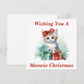 Kitty Christmas Card Dankeskarte (Vorne/Hinten)
