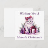 Kitty Christmas Card Dankeskarte (Vorne/Hinten)