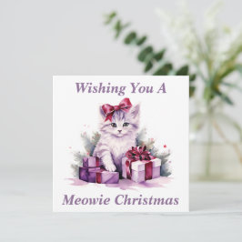 Kitty Christmas Card Dankeskarte