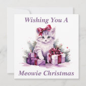 Kitty Christmas Card Dankeskarte (Vorderseite)