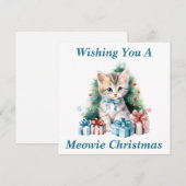 Kitty Christmas Card Dankeskarte (Vorne/Hinten)