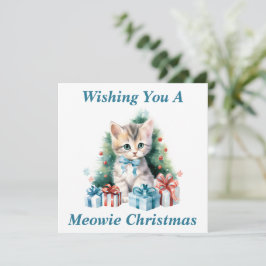 Kitty Christmas Card Dankeskarte