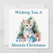 Kitty Christmas Card Dankeskarte (Vorderseite)