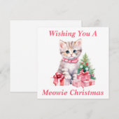 Kitty Christmas Card Dankeskarte (Vorne/Hinten)