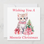 Kitty Christmas Card Dankeskarte (Vorderseite)