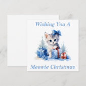Kitty Christmas Card Dankeskarte (Vorne/Hinten)