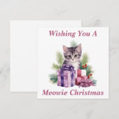 Kitty Christmas Card Dankeskarte (Vorne/Hinten)