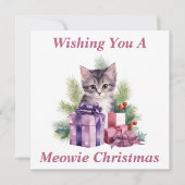 Kitty Christmas Card Dankeskarte (Vorderseite)