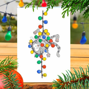 KITTY CHRISTMAS Grußkarte von Nicole Janes Feiertagskarte