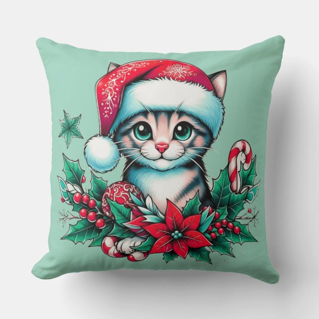 Kitty Christmas Kissen (Vorderseite)