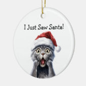 Kitty Christmas Mischief Cat Ornament (Links)